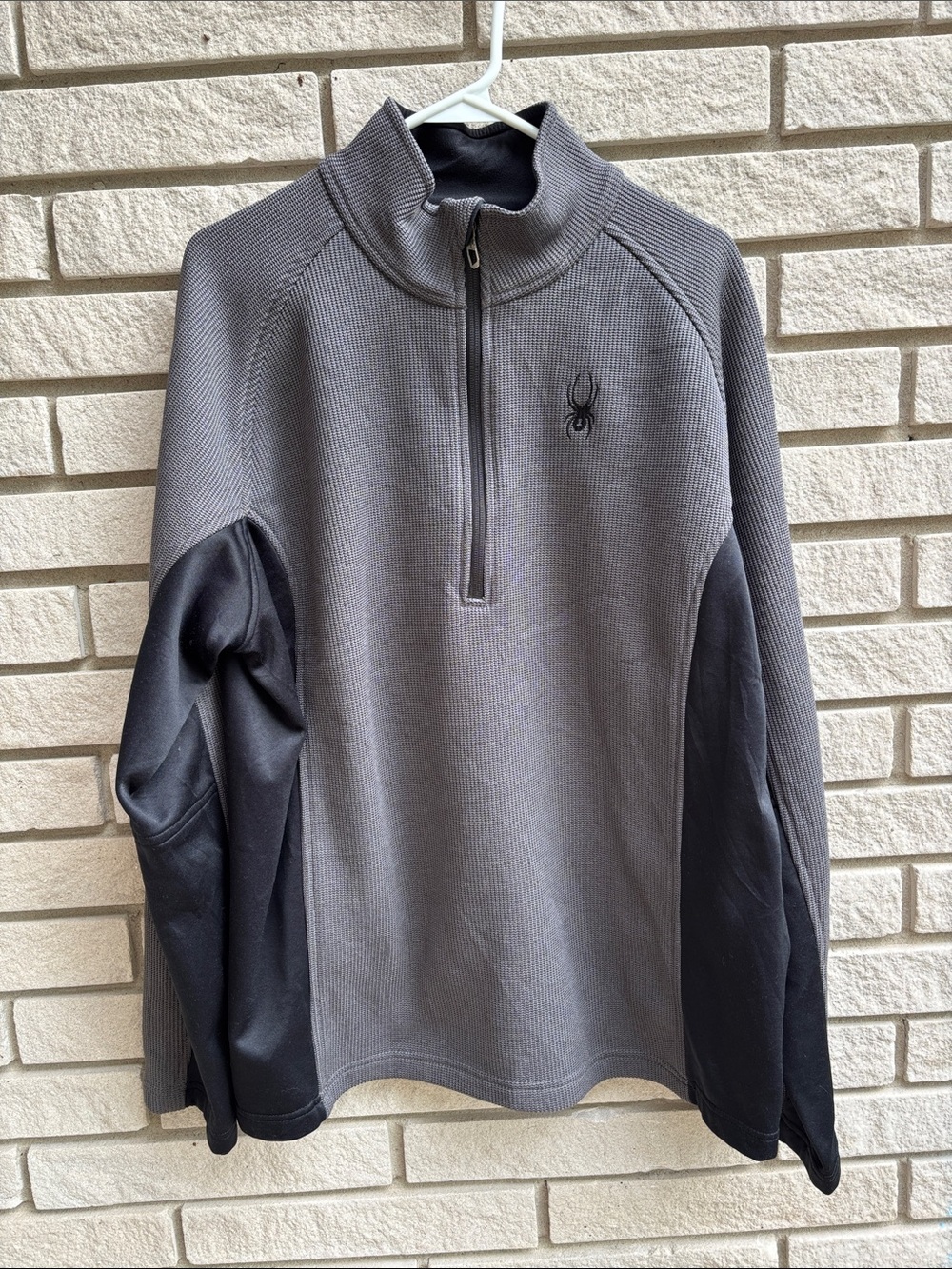 Spyder Outbound Stryke Half Zip Pullover Gray/Black SzXL